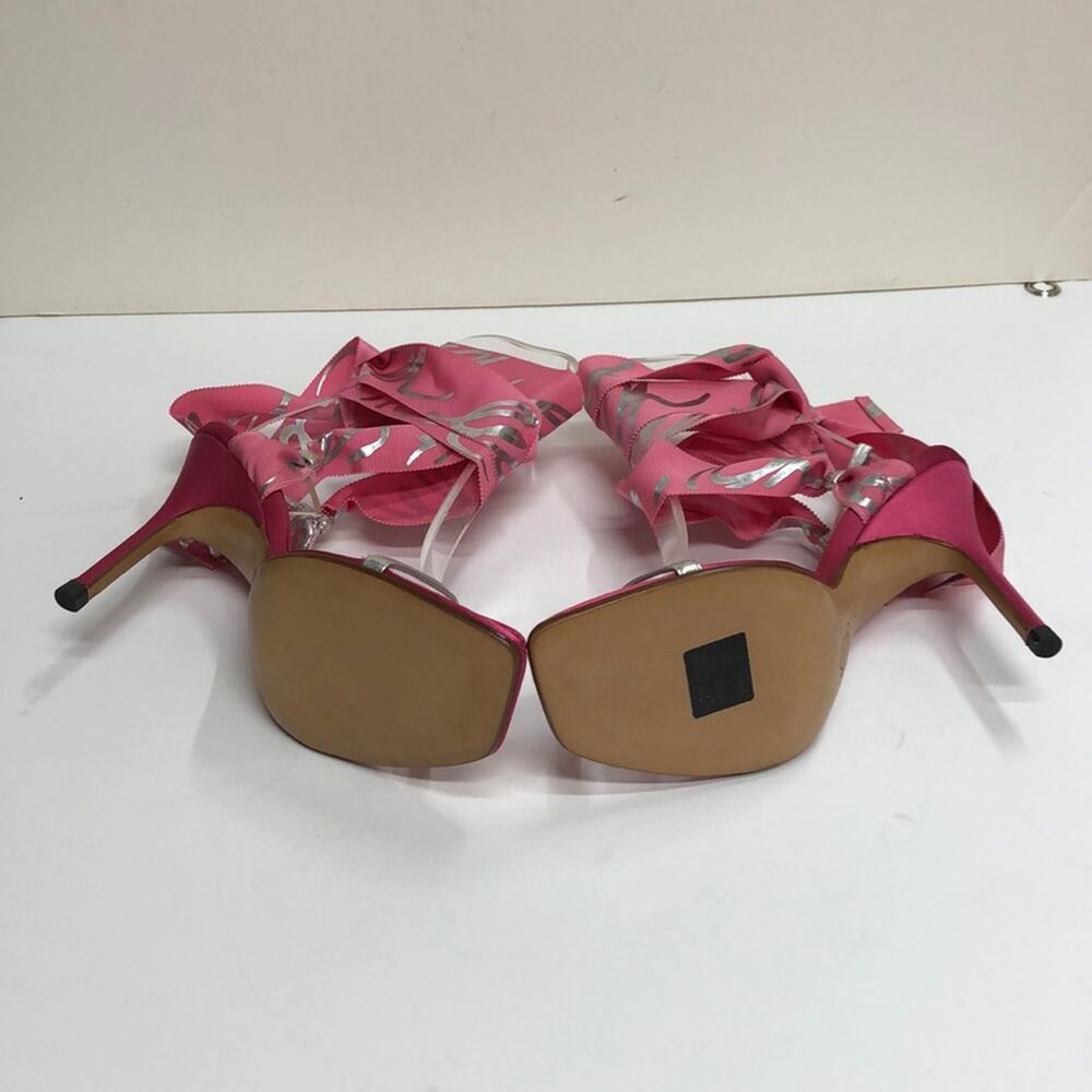 Bruno Frisoni Made in Italy Pink Satin Sandal - Picture 5 of 5